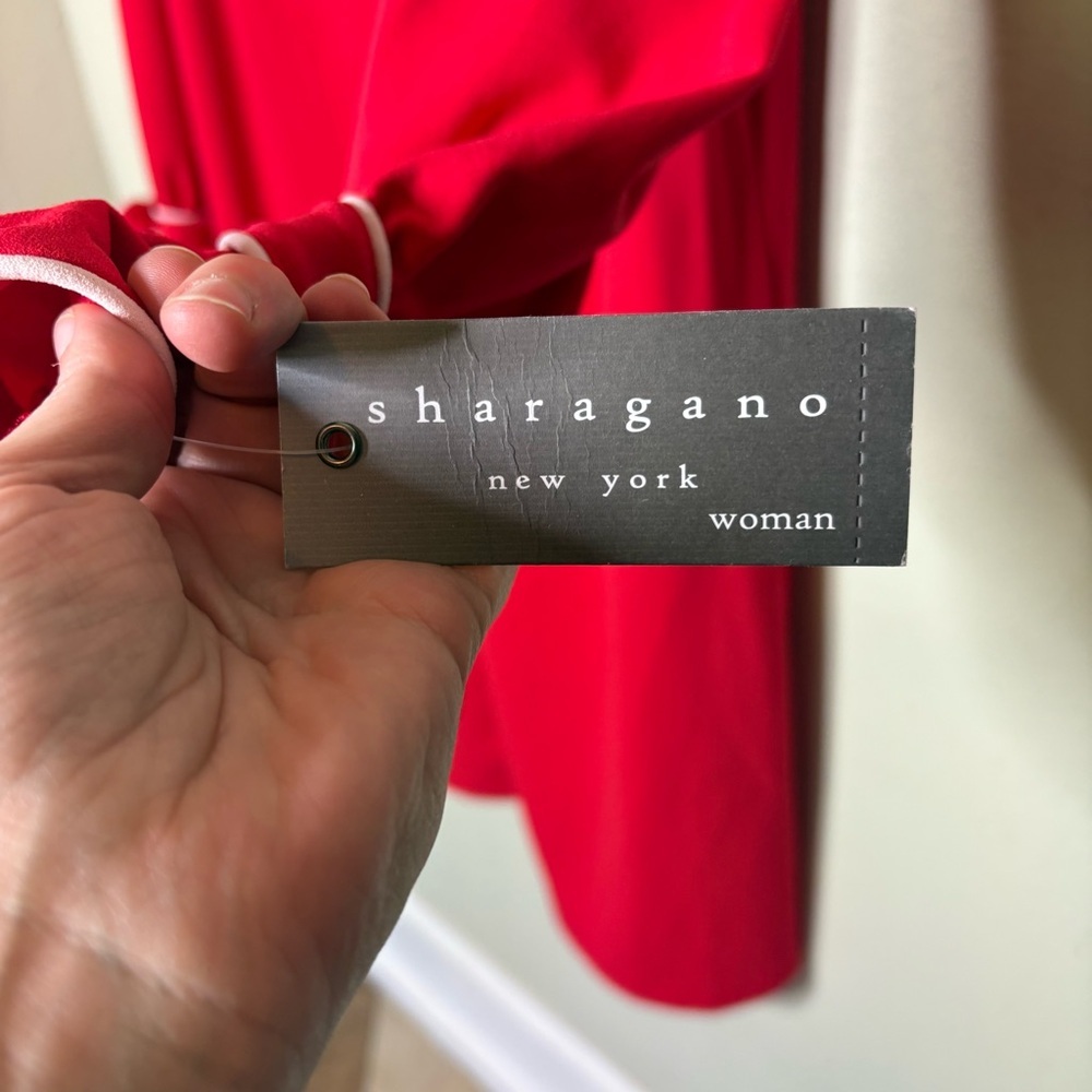 NWT Sharaga'no Red Dress with White Accents 18W - Picture 5 of 8